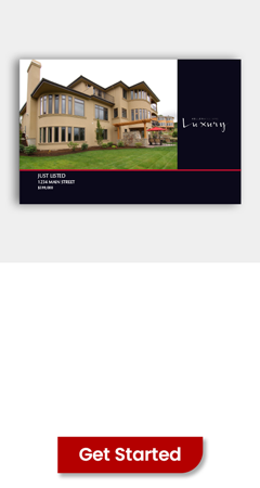 customizable Keller Williams Luxury Homes Postcard with KW approved template