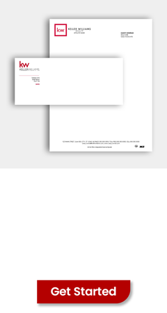 Order Keller Williams logo stationery - envelopes, letterhead, notepads, notecards, folders