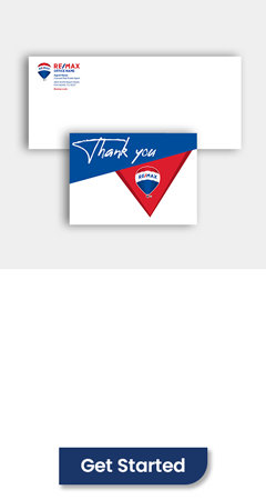 order REMAX approved brand essentials, REMAX pocket folders, REMAX Listing Presentations,, REMAX letterhead, notecards