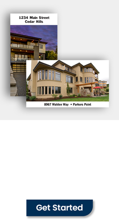 Design and order custom Property Business Cards with your logo and listing