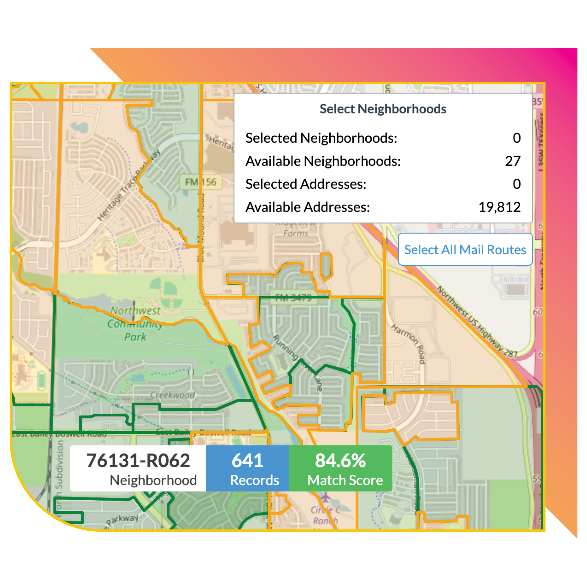 Prospecting Letters by Neighborhood Search